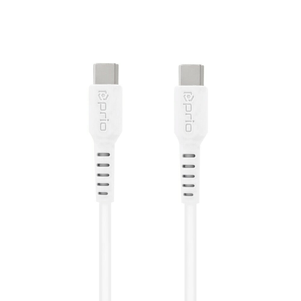 prio High Speed ​​Charging and Sync USB C to USB C Cable 5A 1.2m white