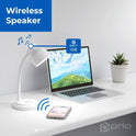 prio 3-in-1 SMART Schreibtischlampe mit integriertem kabellosem Ladegerät und Lautsprecher