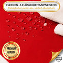 Weihnachtlicher Tischläufer Rot mit Tannenbaum-Stickerei 35x120, Weihnachtsdeko