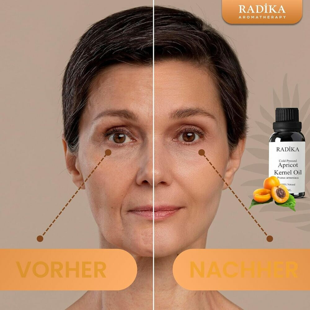 Aprikosenkernöl, Kaltgepresst, 100% Rein, BIO, natürlich, 30 ml