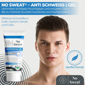No Sweat Antitranspirant Gel 50ml - Stark gegen Schwitzen im Gesicht, Hals, Nacken