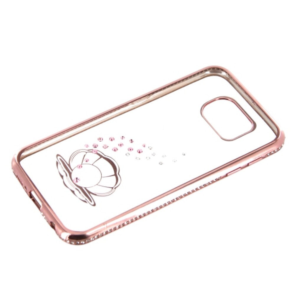 TPU Case Bling für Samsung S6 Seashell - rose gold