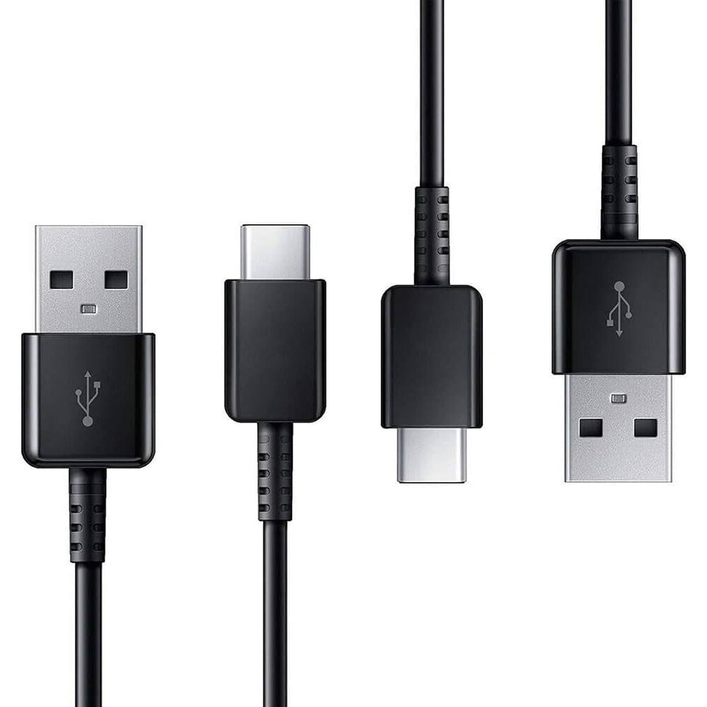 Original Samsung USB-A-zu-USB-C-Kabel 2er-Pack schwarz EP-DG930MBEGWW