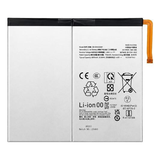Akku EB-BX526ABE für Samsung Galaxy Tab S10 FE/S10 Lite SM-X520/X526/X400/X406