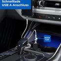 prio Fast Charge Autoladegerät 100W PD (USB C) + 22,5W (USB A) schwarz