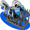 DecoBella 3 Stück Topfdeckelhalter 6 Fächer – platzsparender Küchen Organizer