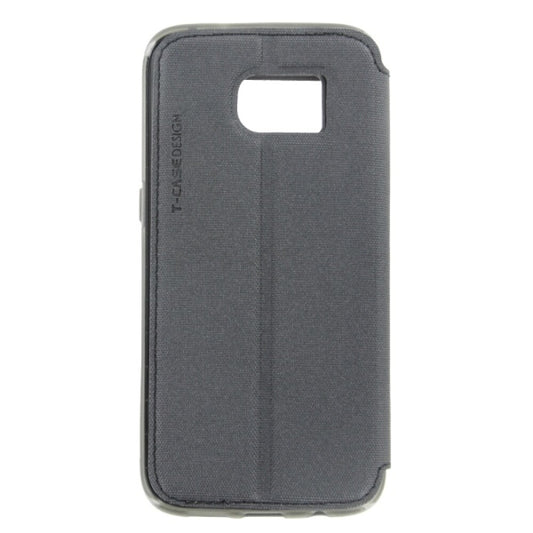 T-CASE Lux Magnet Flip Schutzhülle / Tasche Galaxy S7 Edge schwarz