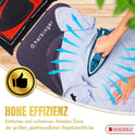 Bügelbrett, Bügeleisen Ablage, Bügelbrettbezug 46x127cm, Höhe 80-105cm, Schwarz