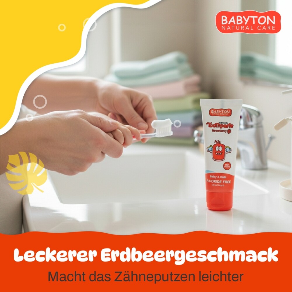 Babyton Baby- und Kinderzahnpasta, natürlich, 50 g