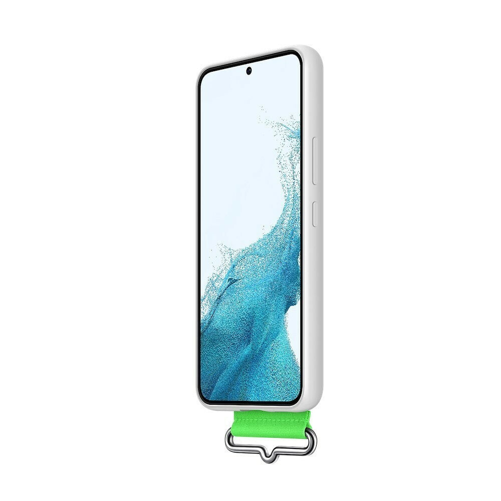 Original Silikonhülle für Samsung Galaxy S22 Weiß EF-GS901TWEGWW