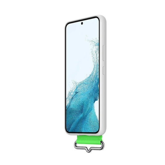 Original Silikonhülle für Samsung Galaxy S22 Weiß EF-GS901TWEGWW