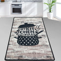 miqna Küchenteppich Grau Weiß Schwarz, rutschfest – Design My Kitchen Rules