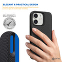 prio Schutzhülle / Case für iPhone 12 / 12 Pro schwarz