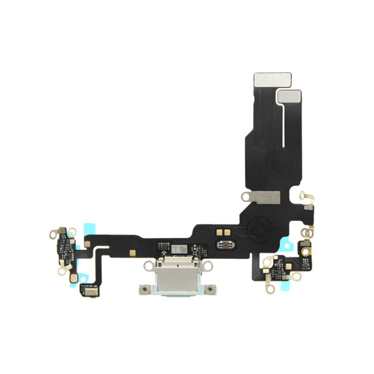 OEM charging port flex for iPhone 15 blue