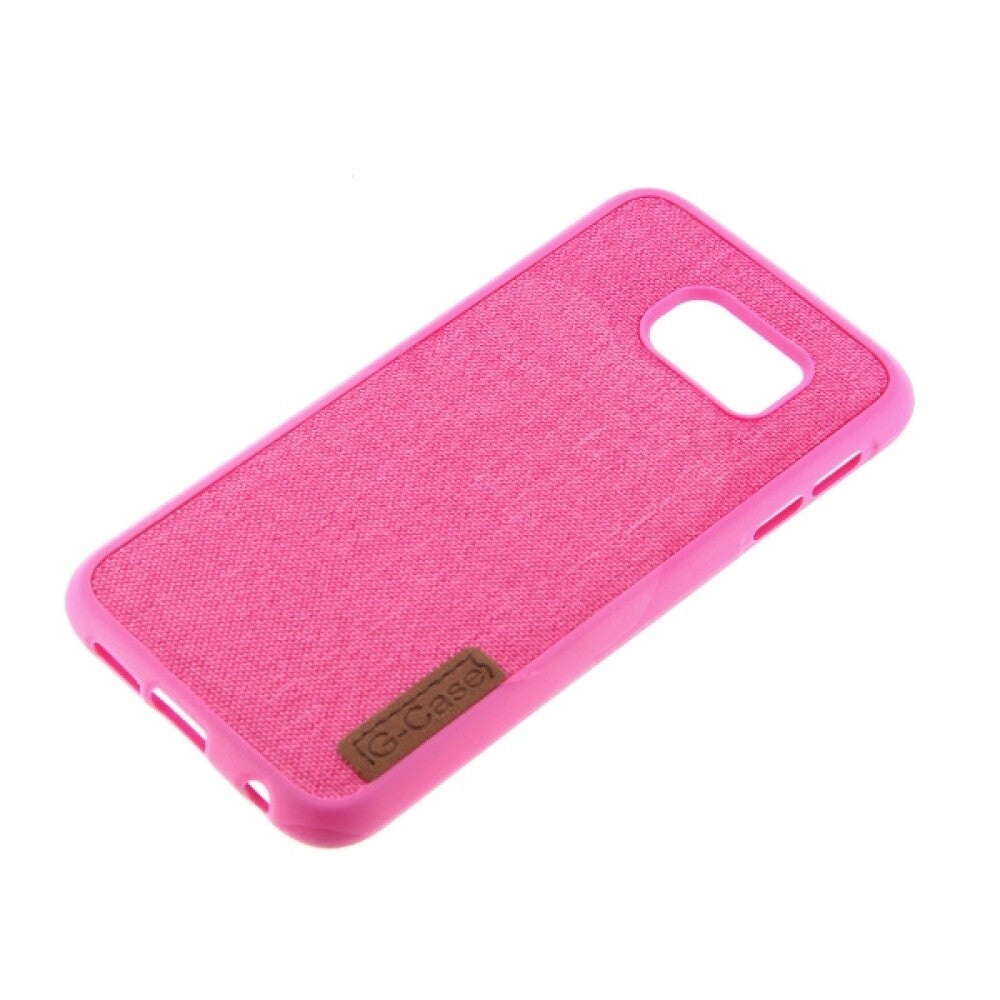 Silicone Case Textile for Samsung S6 Edge pink