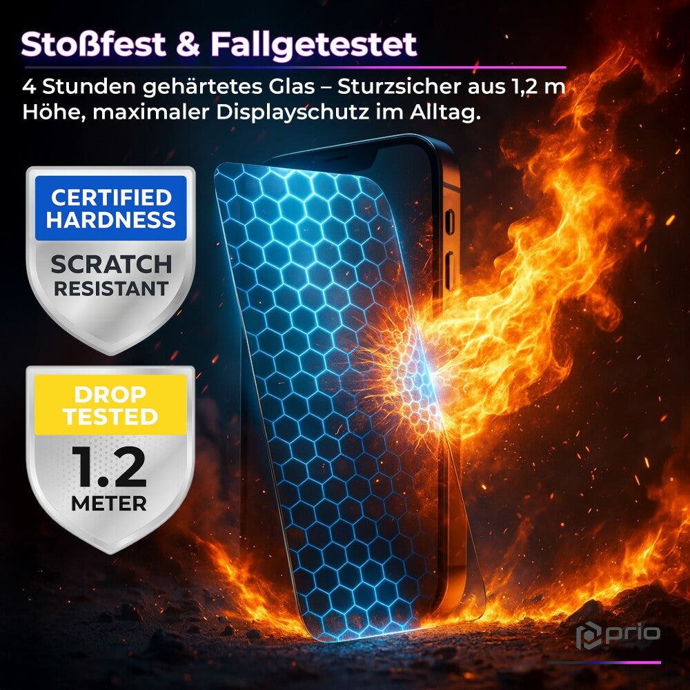 prio Shock Proof Tempered Glass für iPhone 17 Air (6,5 Zoll) klar