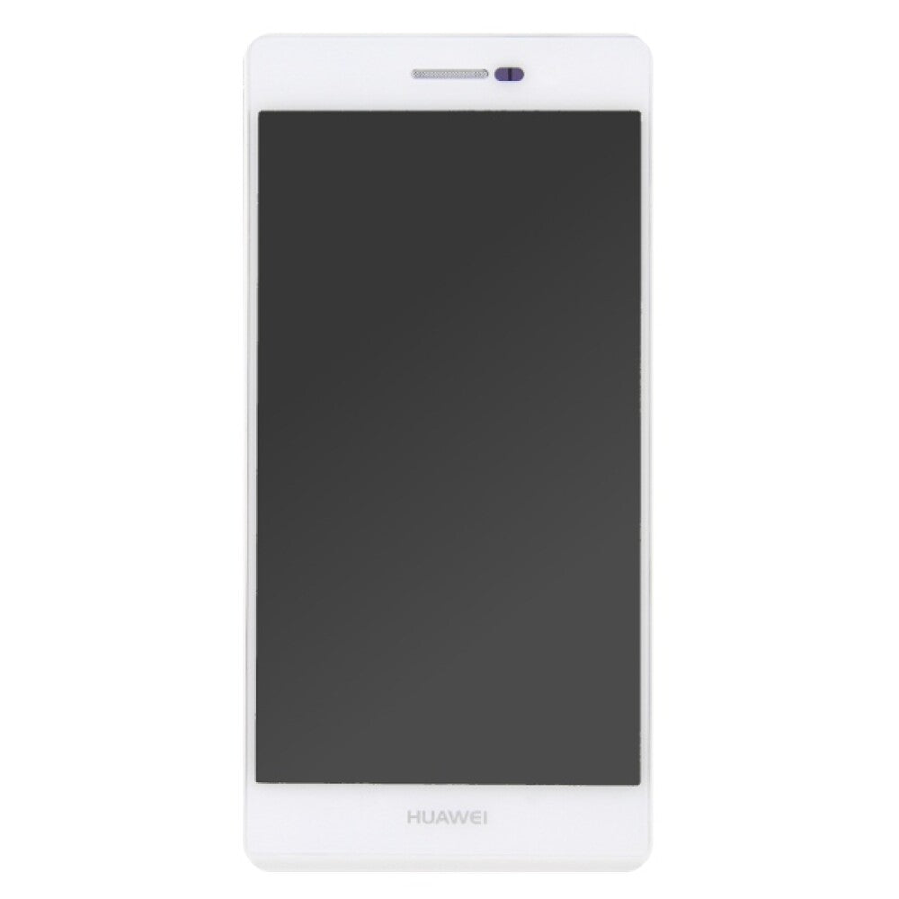 Huawei P7 LCD mit Rahmen weiß