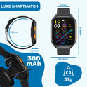 UFUZON Smartwatch Herren/Damen - Schwarz