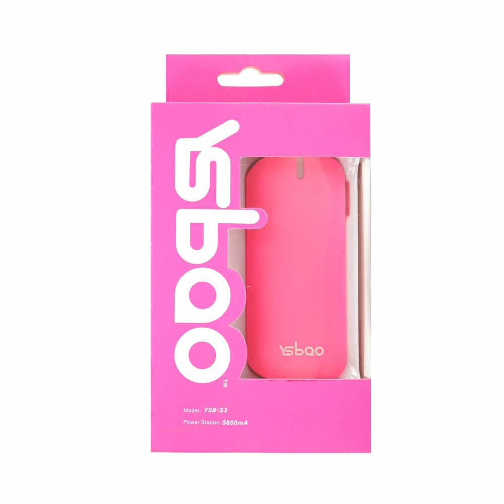 Original Yisuibao YSB-S3 Powerbank 5600mAh Pink Akkupack