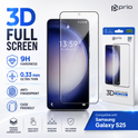 prio 3D Panzerglas Displayschutz für Samsung S25 schwarz