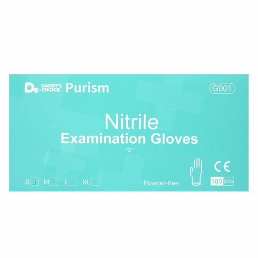 Purism Nitrile Gloves, 100 pieces, size S, blue