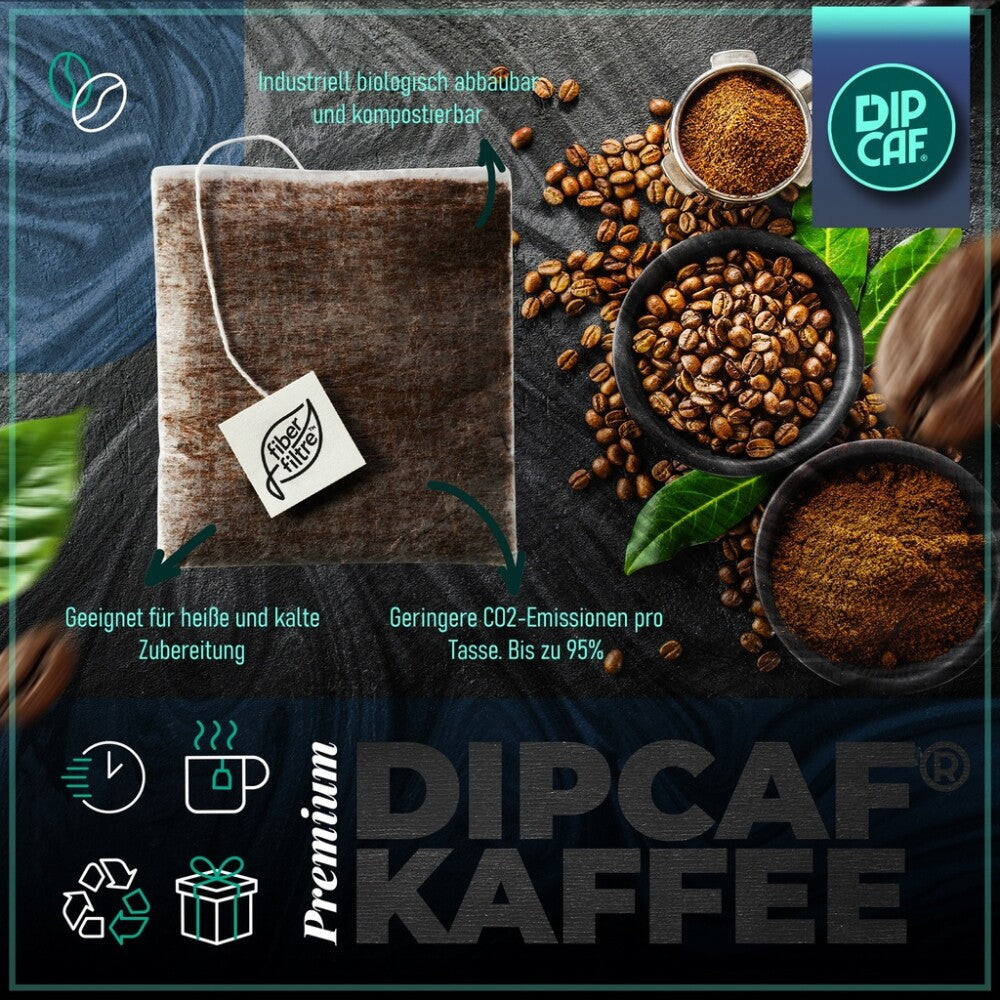 Dipcaf® Power Kaffeebeutel 20 Stück | Intensiver Filterkaffee – 50g Geschenkset