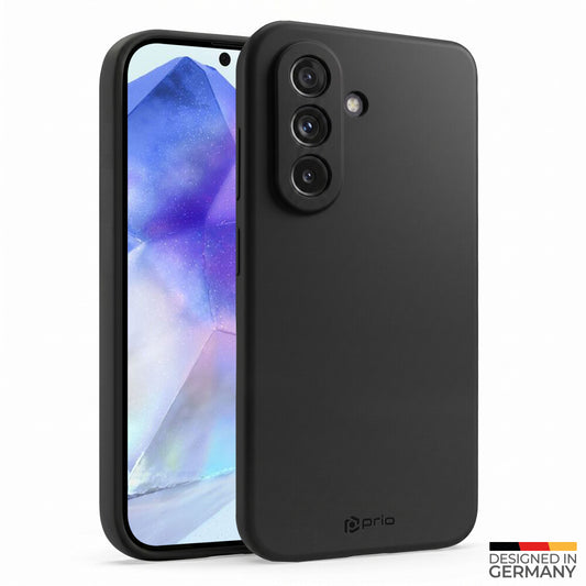prio Liquid Silicone Case für Samsung A55 schwarz