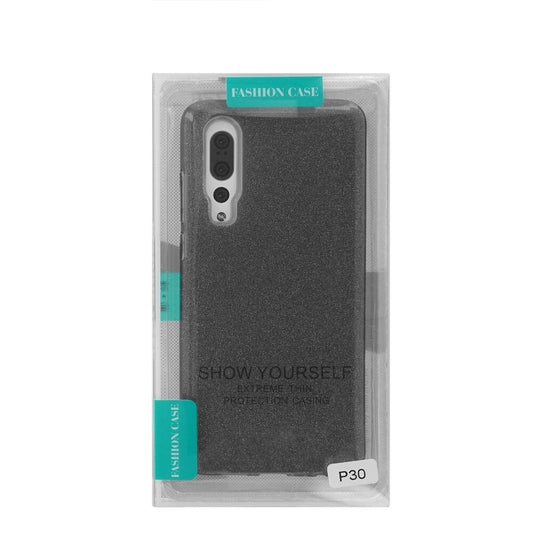 Glittery Silicone Protective Case for Huawei P30 black