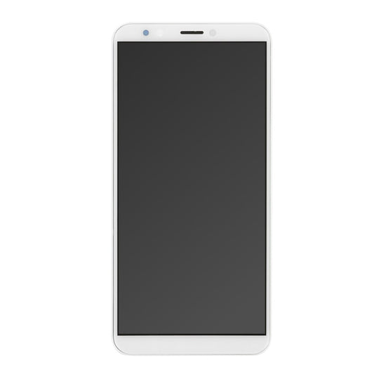 OEM Displayeinheit + Rahmen für Huawei Y7 2018 weiß, ohne Logo