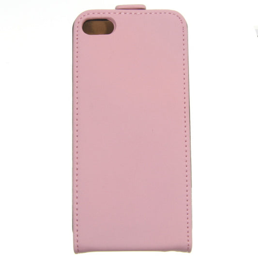 Slim Leather Flip Case for iPhone 5, 5SE pink