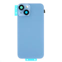 Rückglas + Camera Lens + Metallplatte + MagSafe + Wireless Charger Chip + Blitzlicht für iPhone 14 plus blau (ohne Logo)