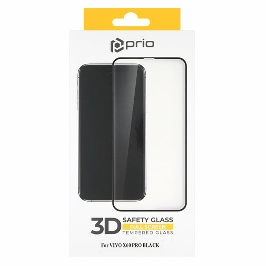 prio 3D screen protector glass for VIVO X60 Pro black