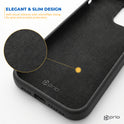 prio Liquid Silicone Case für Samsung A35 schwarz