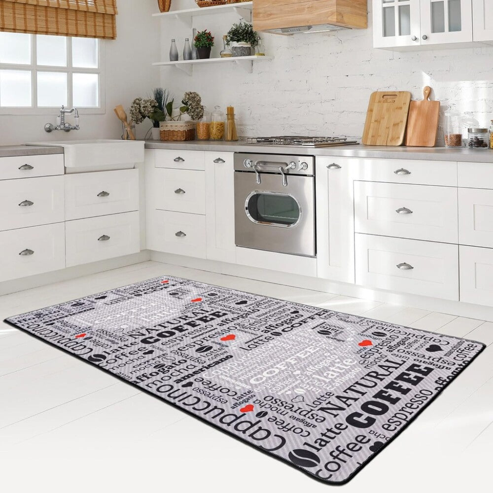 miqna Teppich Moderner Küchenteppich Gel Läufer Küchenläufer mit rutschfestem 100x200 cm