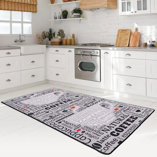 miqna Teppich Moderner Küchenteppich Gel Läufer Küchenläufer mit rutschfestem 100x200 cm