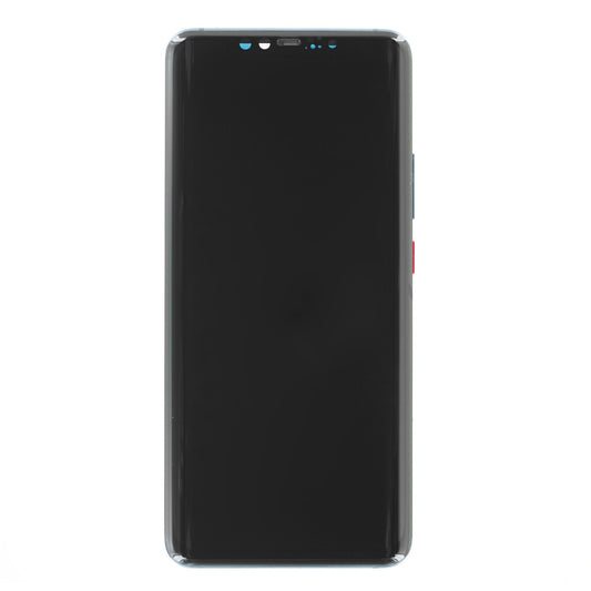 Display (Soft-OLED) + Rahmen für Huawei Mate 20 Pro blau