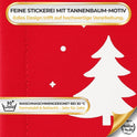 Weihnachtlicher Tischläufer Rot mit Santa&Rentier Golddruck 40x140 Weihnachtsdeko