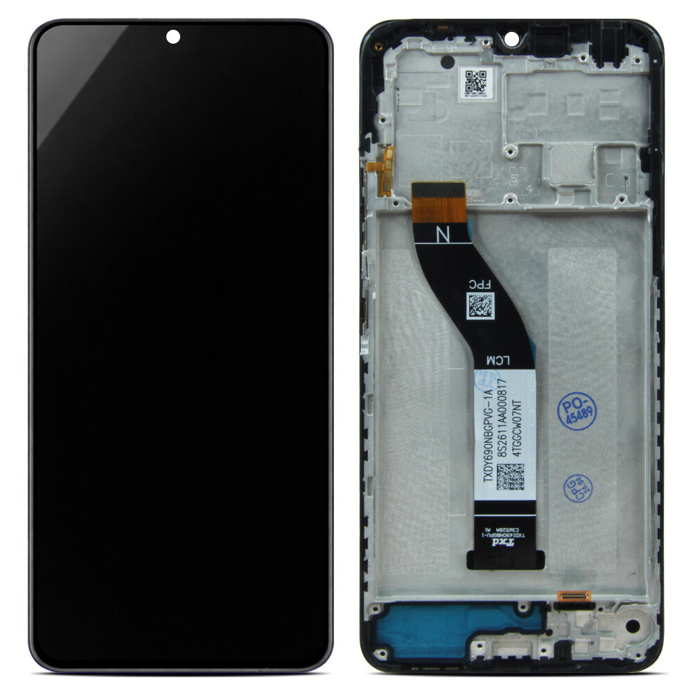 Display + Rahmen für Redmi 14C/Poco C75 schwarz