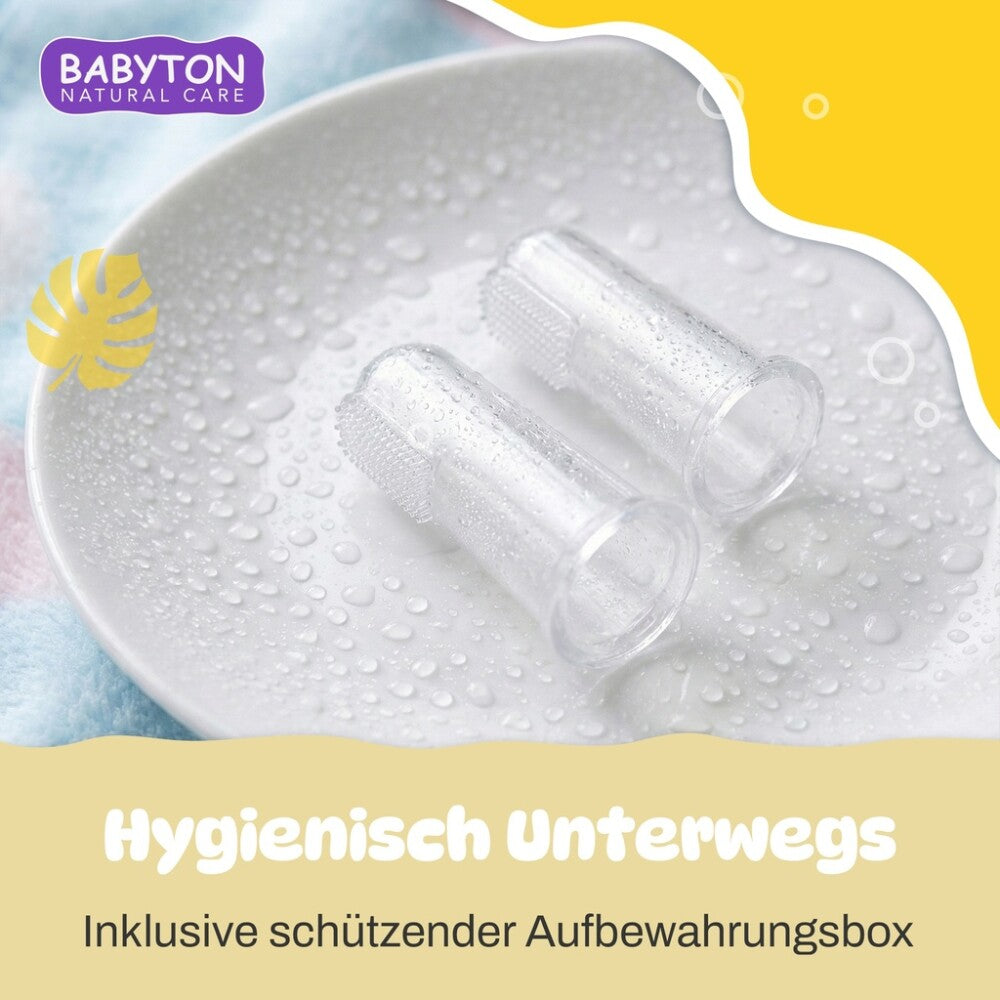 Babyton Silikon-Fingerbürste für Babys