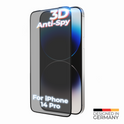 prio 3D Anti-Spy Displayschutzglas für iPhone 14 Pro schwarz