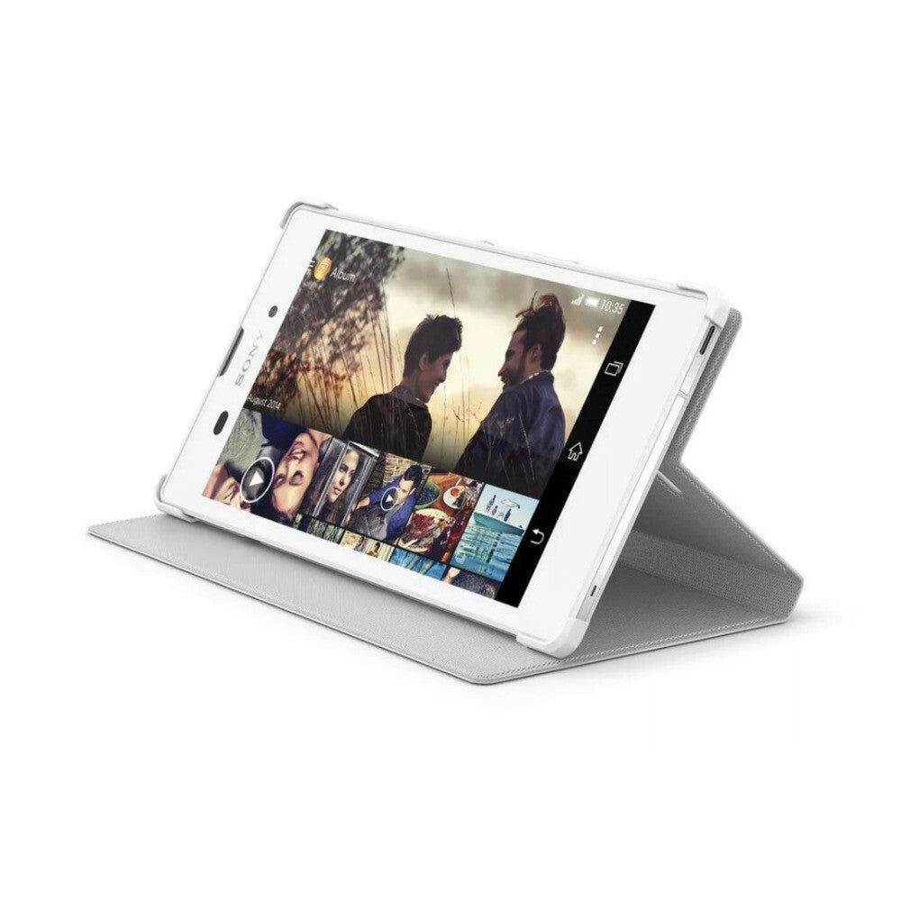 Original Flip Cover Handyhülle für Sony Xperia T3 Weiß 1280-1575