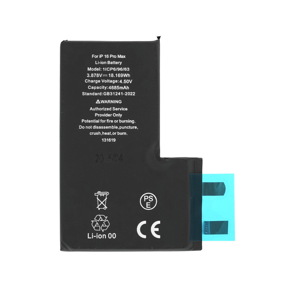 Akkuzelle für iPhone 16 Pro Max (ohne Flexkabel)