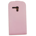 Slim Leder Flip Hülle Galaxy S3 mini pink 8809263805252