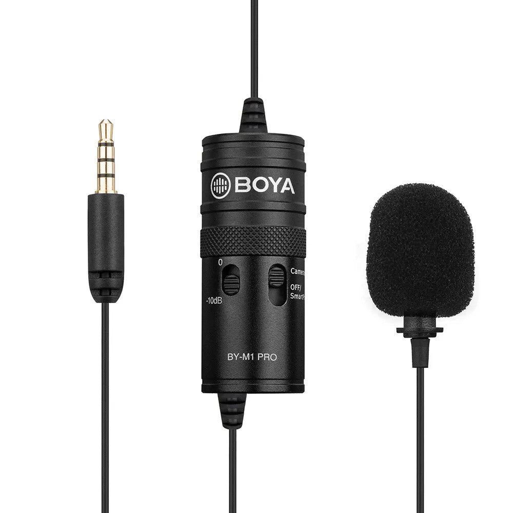 Boya BY-M1 Pro universal lavalier microphone black