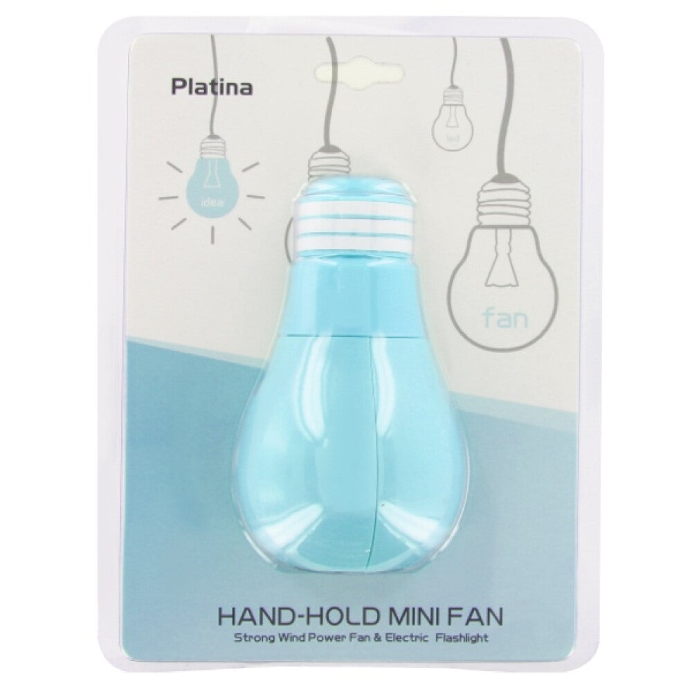 Platina Hand-Hold Mini Fan / Ventilator und elektrische Taschenlampe blau