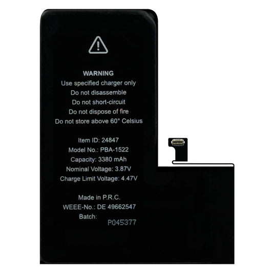 Prio Hochleistungsakku für iPhone 14 Pro (3380 mAh) - Universeller APN -