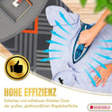 Bügelbrett, Bügeleisen Ablage, Bügelbrettbezug 43x150cm, Höhe 60-90cm, Grau