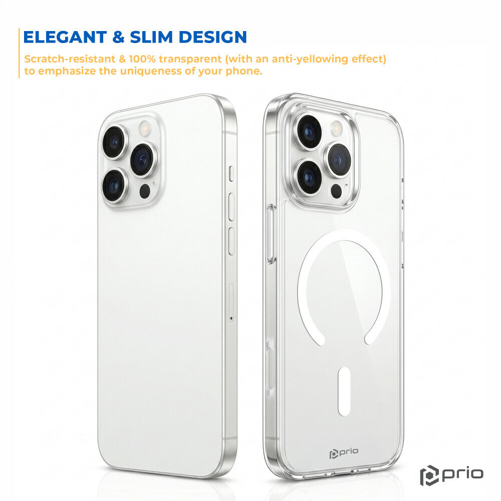 prio Schutzhülle MAG für iPhone 18 Pro/17 Pro, transparent