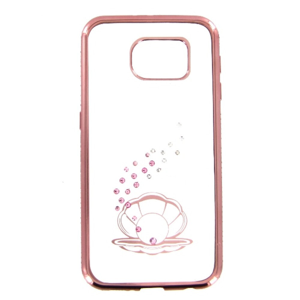 TPU Case Bling für Samsung S6 Seashell - rose gold