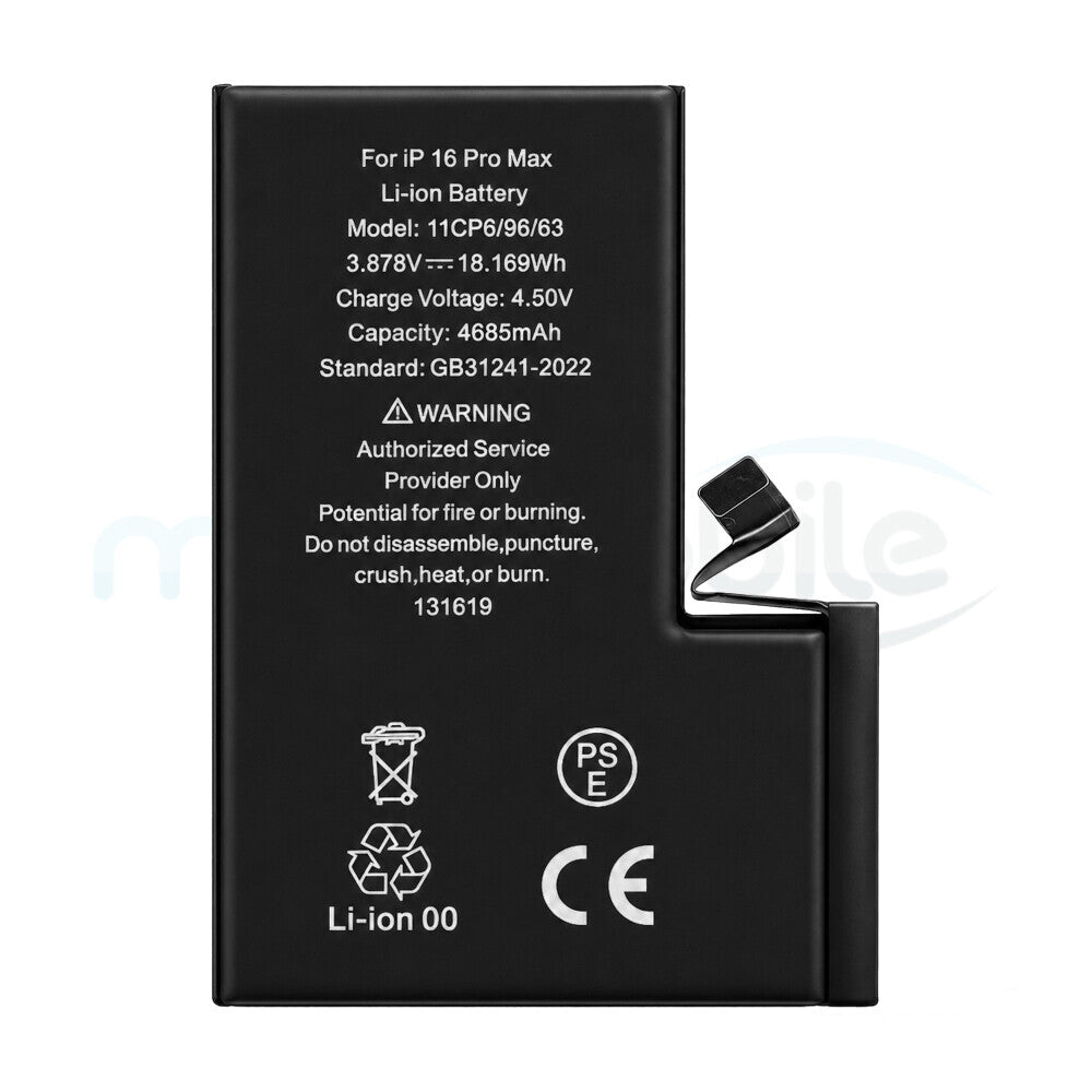 Akku für iPhone 16 Pro Max